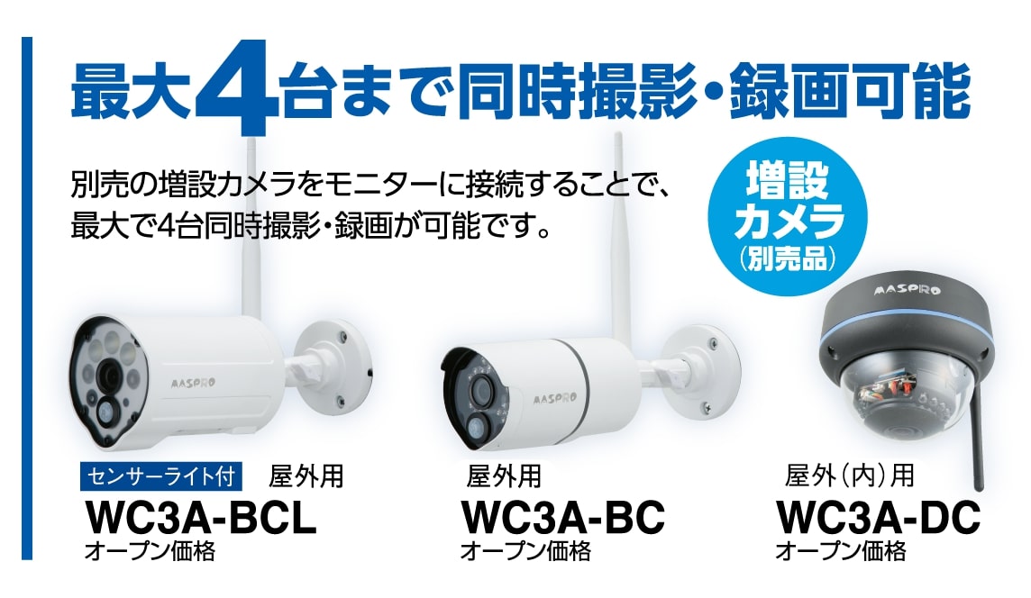 ワイヤレスカメラセット